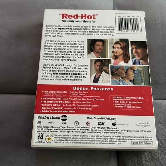 Grey's Anatomy Complete Second Season DVD - Picture 2 of 4